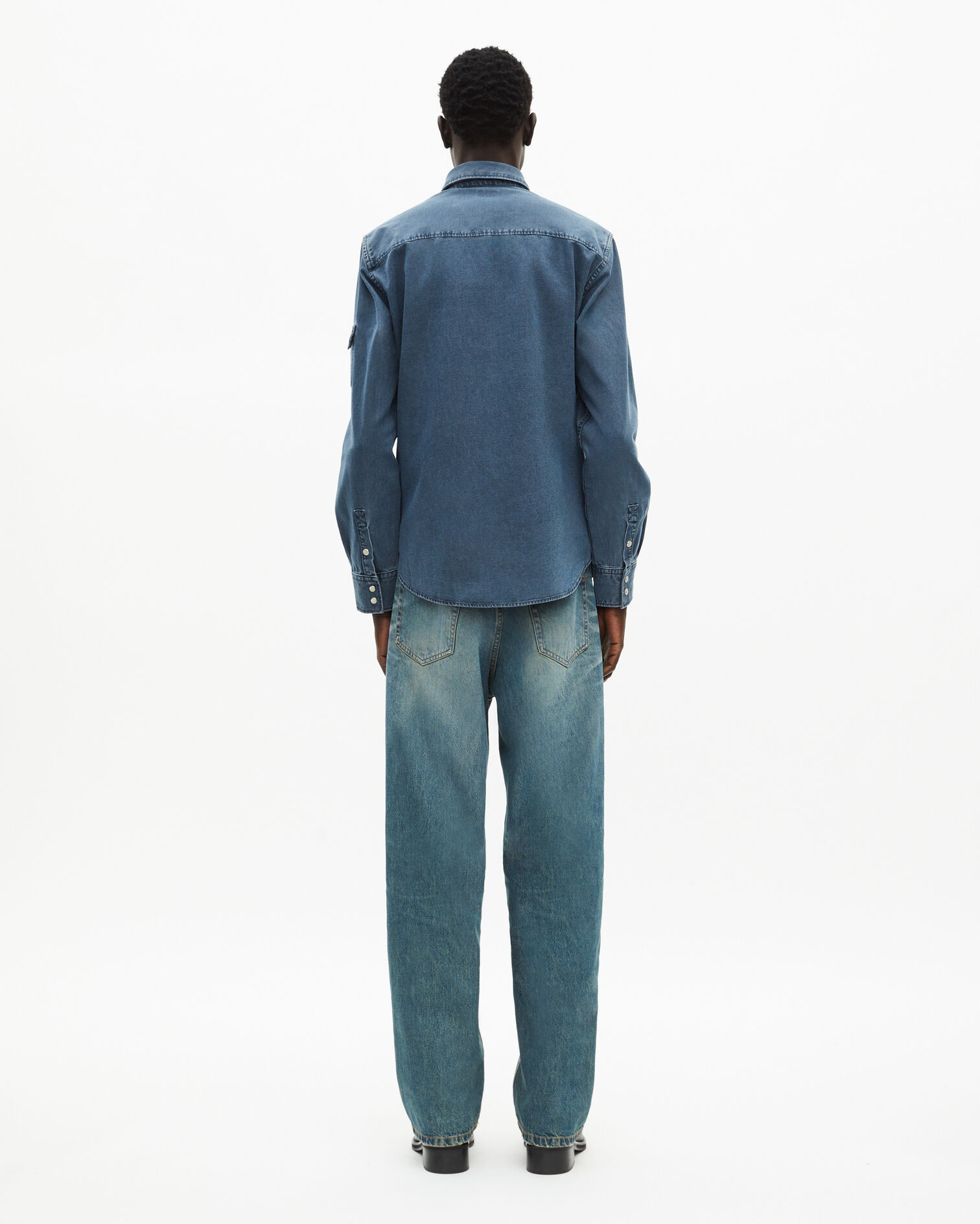 Long-sleeved denim shirt, STORM, hi-res image number null