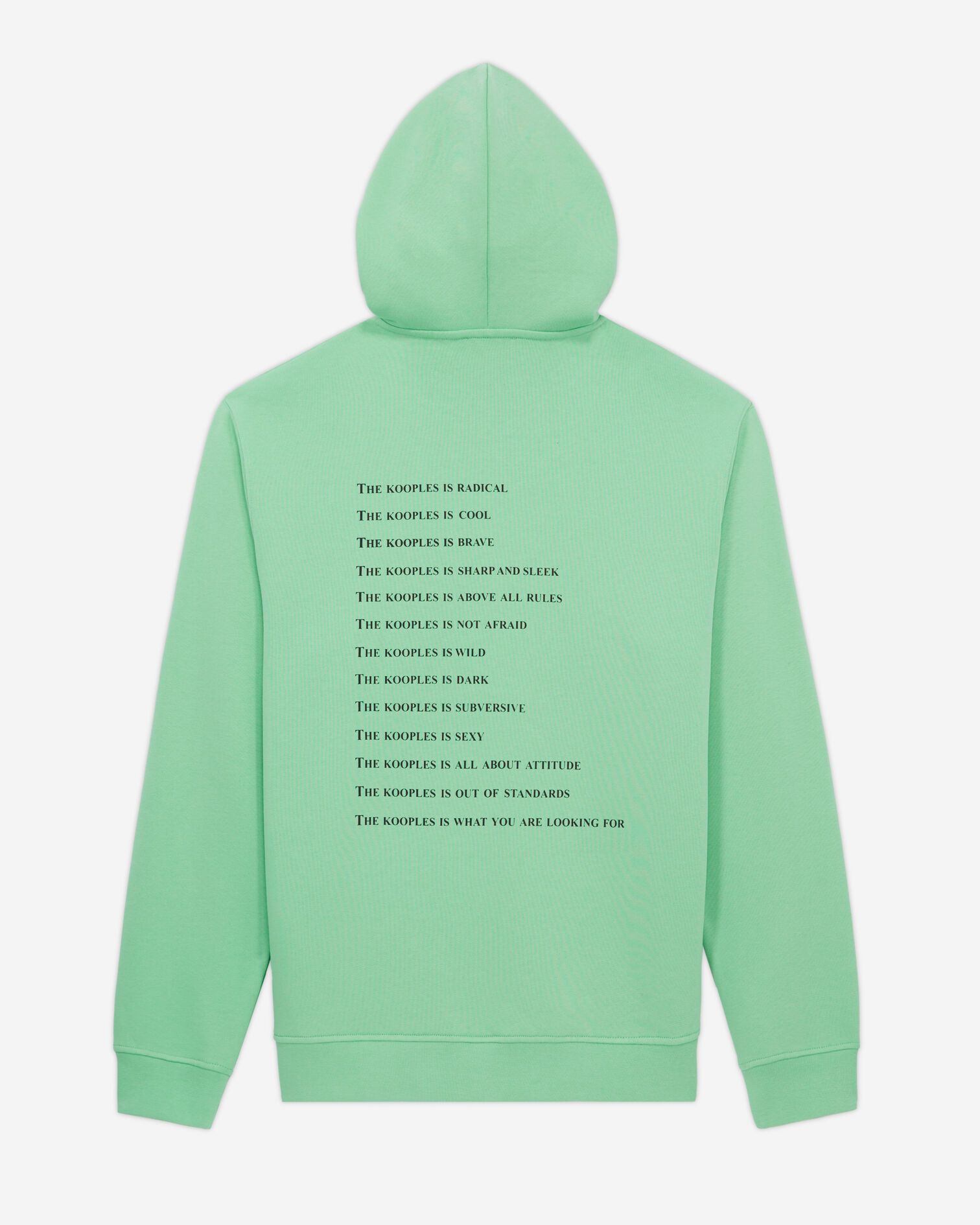 Grünes Kapuzensweatshirt mit Schriftzug, APPLE, hi-res image number null