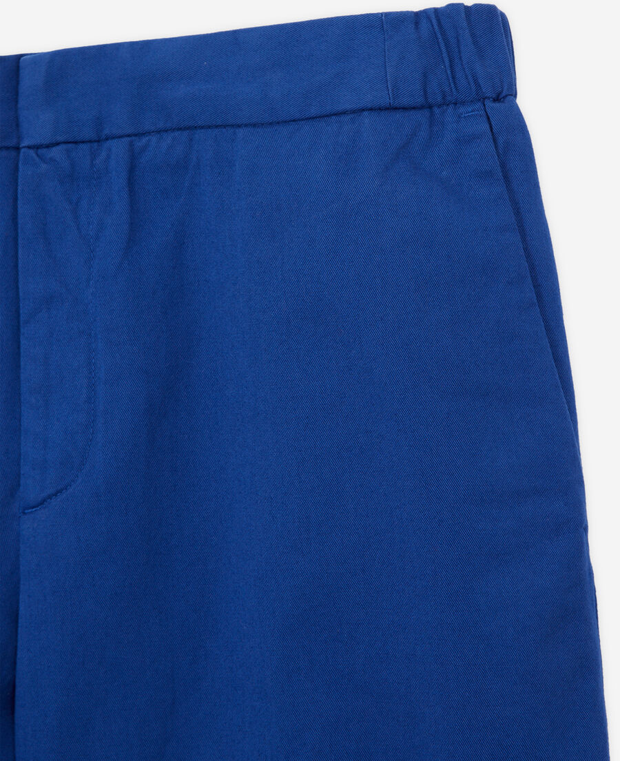 pantalones azules algodón
