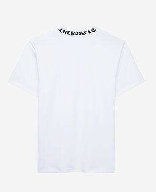 The Kooples MEN WHITE men's white t-shirt with logo