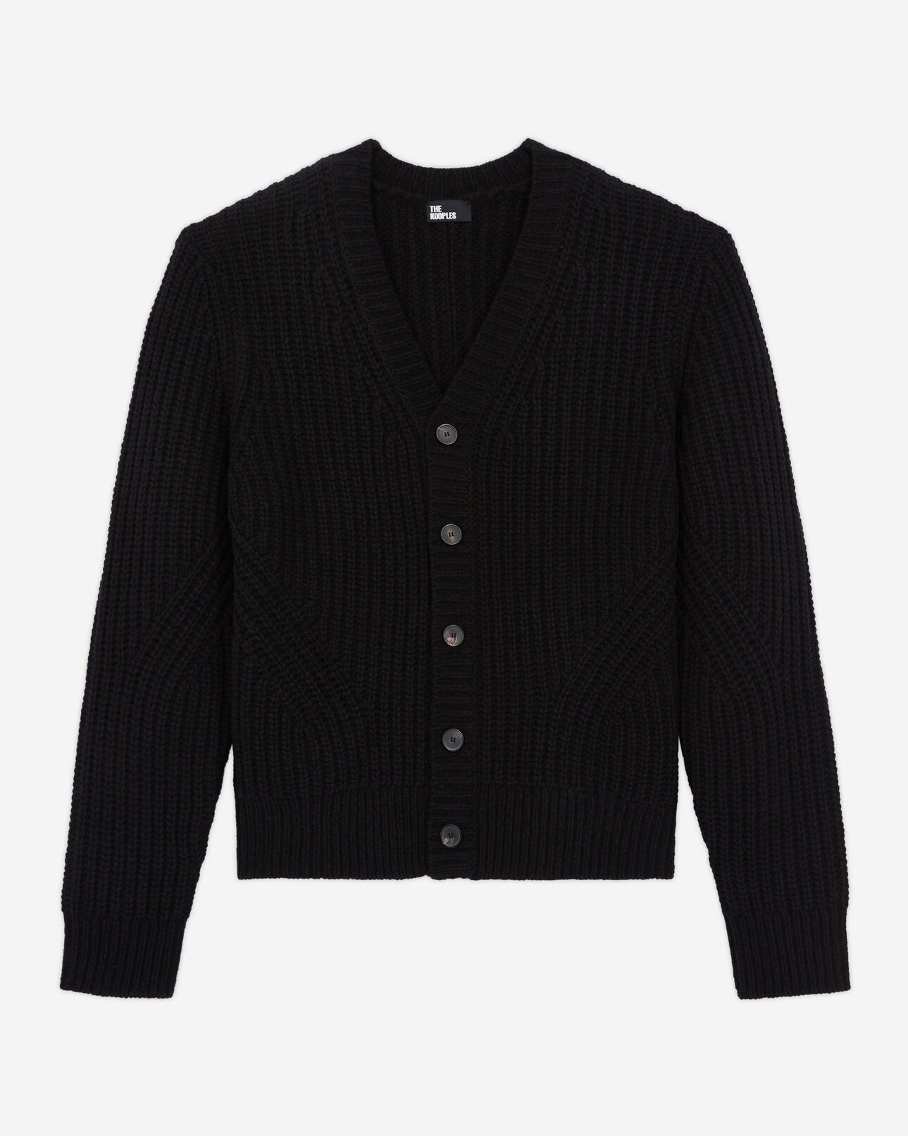 The Kooples MEN BLACK black buttoned cardigan