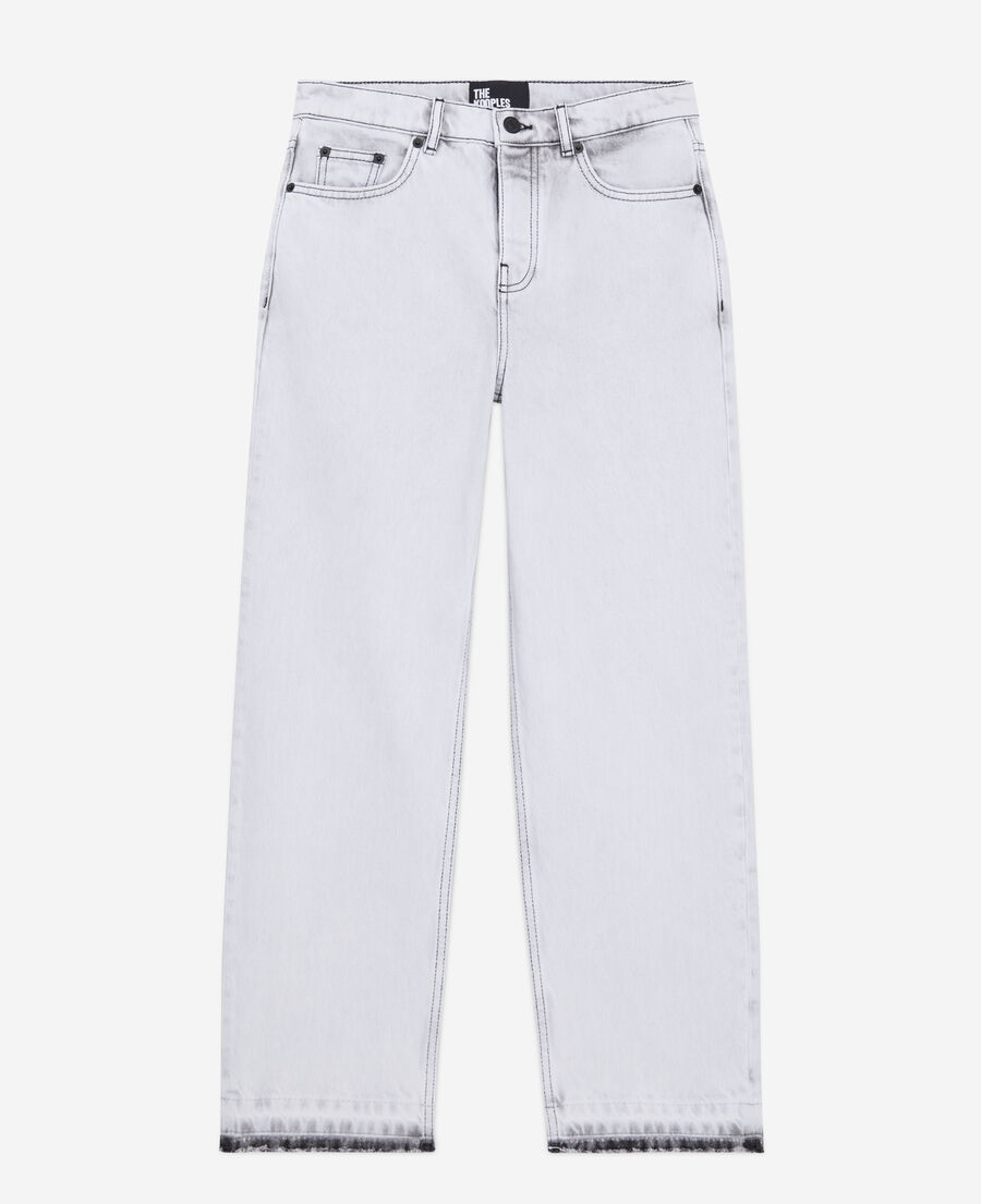 The Kooples WOMEN WHITE BLEACH straight bleached white jeans