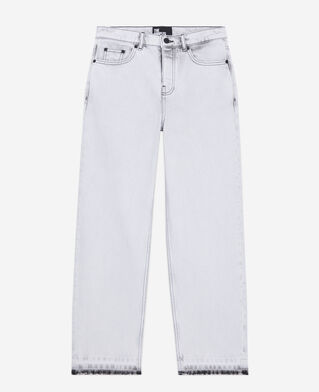 The Kooples WOMEN WHITE BLEACH straight bleached white jeans