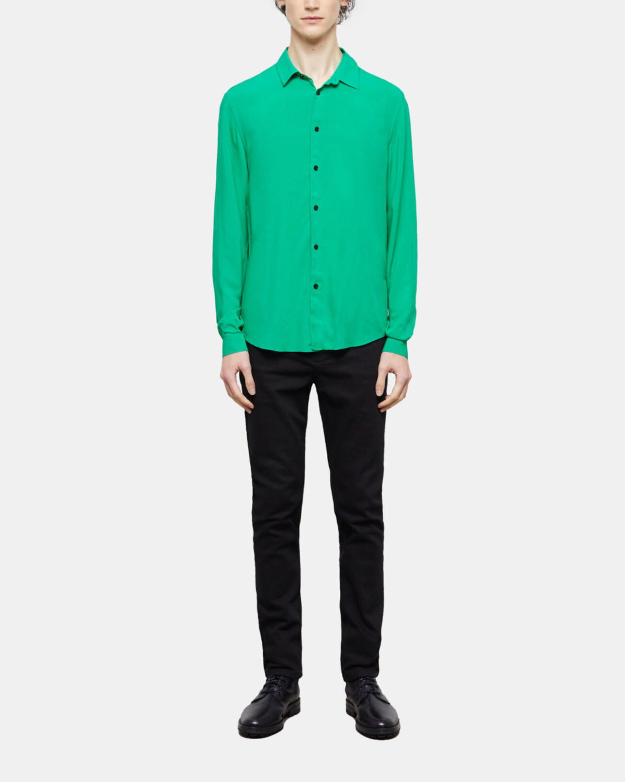 The Kooples HOMBRE GREEN camisa cuello clásico verde