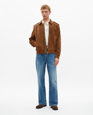 The Kooples MEN CAMEL camel suede jacket