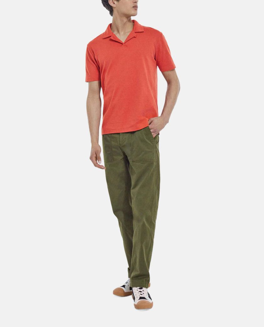 The Kooples HERREN DARK KAKI beige chinohose mit seitentaschen