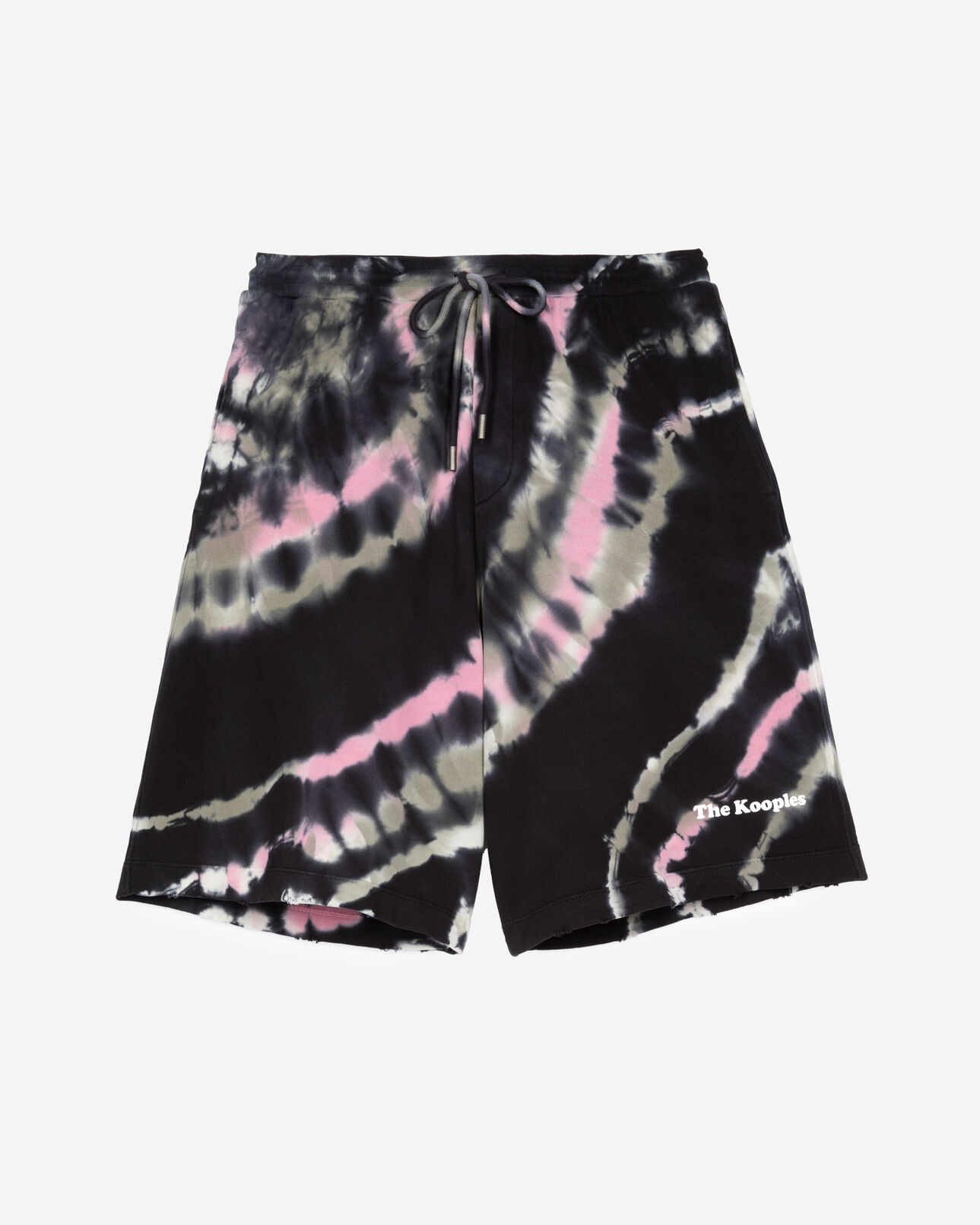 The Kooples HOMME ECRU GREEN short imprimé tie and dye