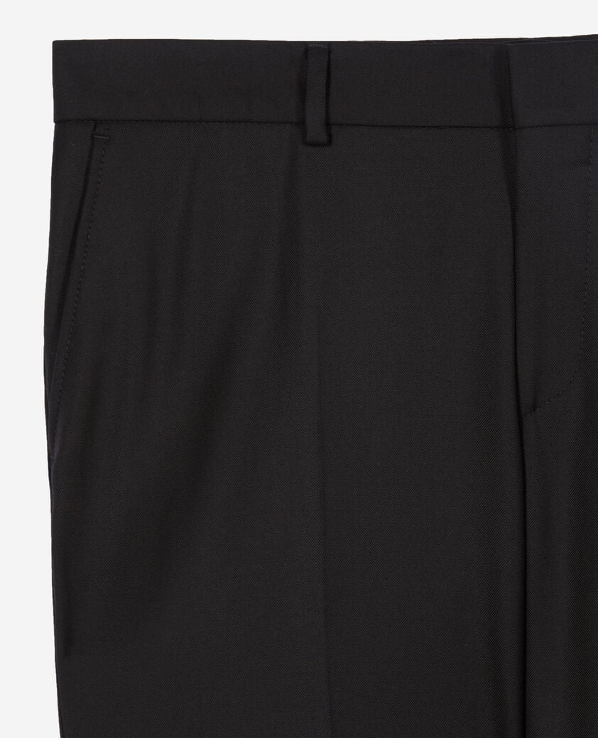 The Kooples HOMME BLACK pantalon de costume super 100's en laine noir