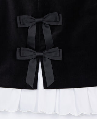 The Kooples WOMEN BLACK short black velvet skirt 