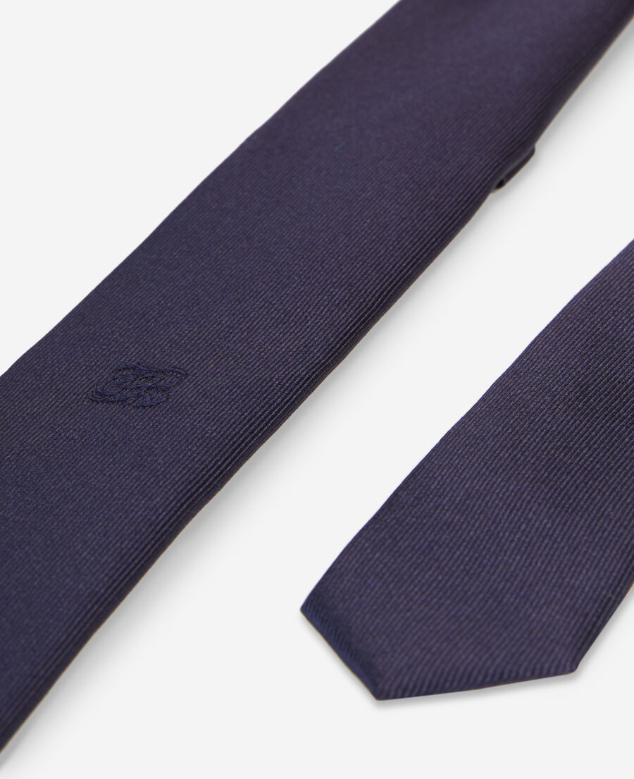 The Kooples H NAVY navy blue silk tie