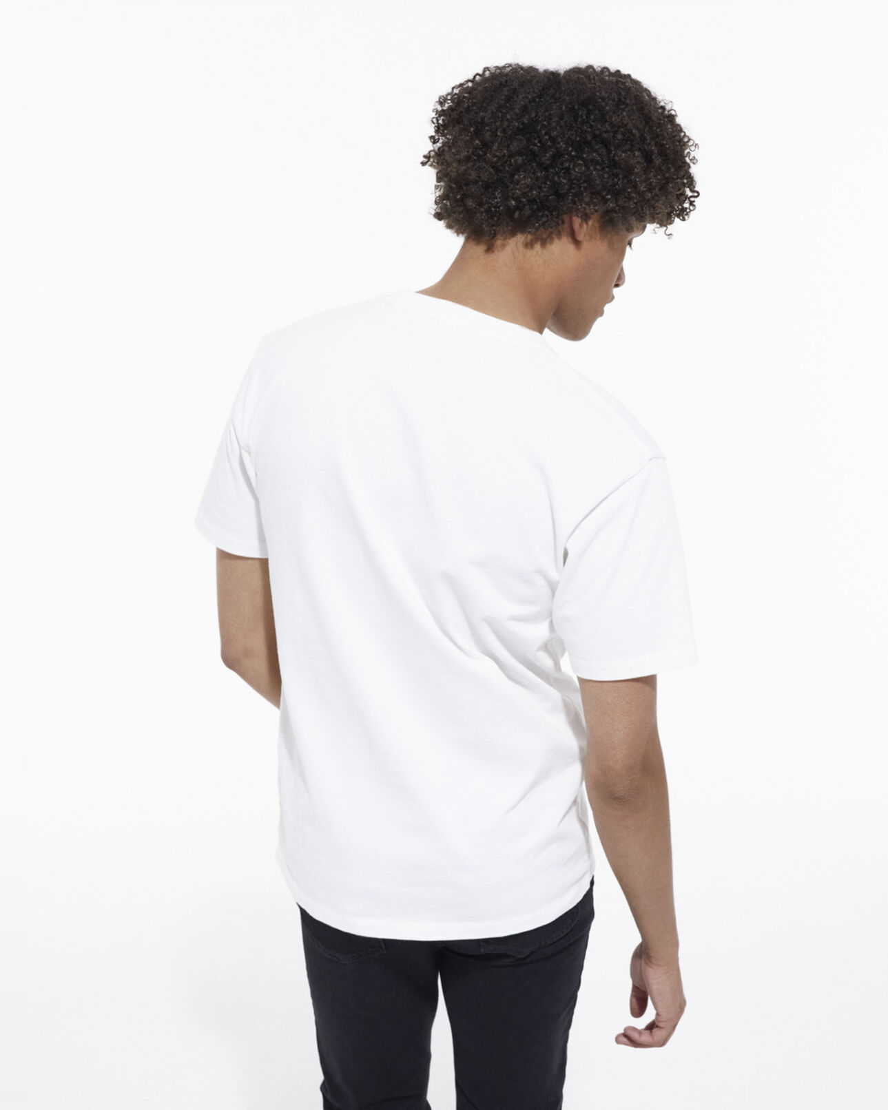 The Kooples MEN SNOW WHITE white screen print t-shirt