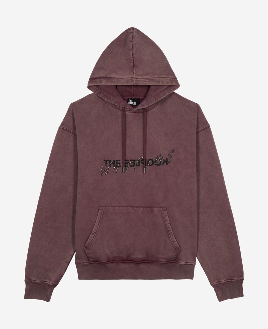 The Kooples H FIGUE what is bordeaux hooded sweatshirt