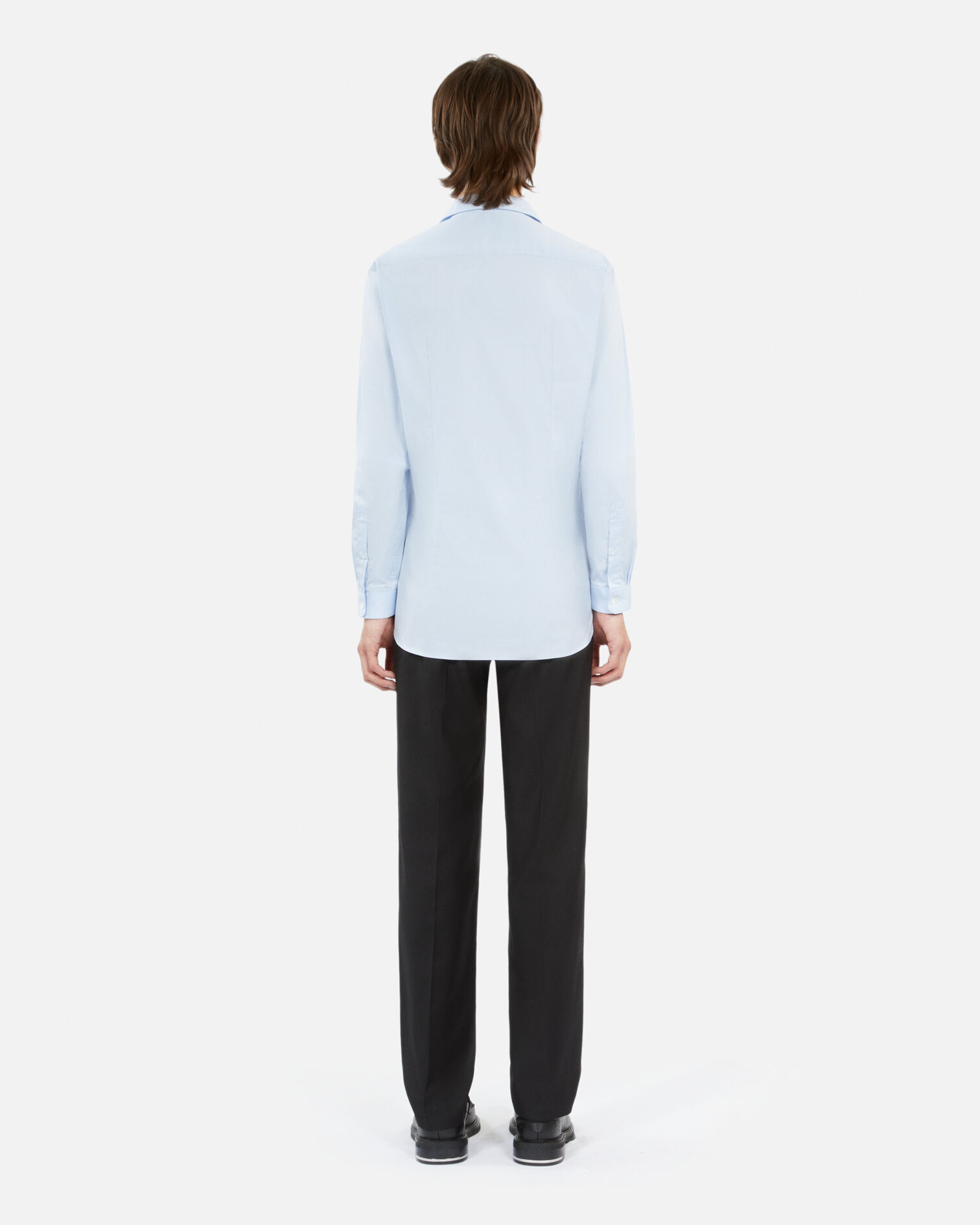 Sky blue poplin formal shirt, BLUE SKY, hi-res image number null