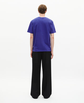 The Kooples H SPECTRUM BLUE t-shirt with blue patch