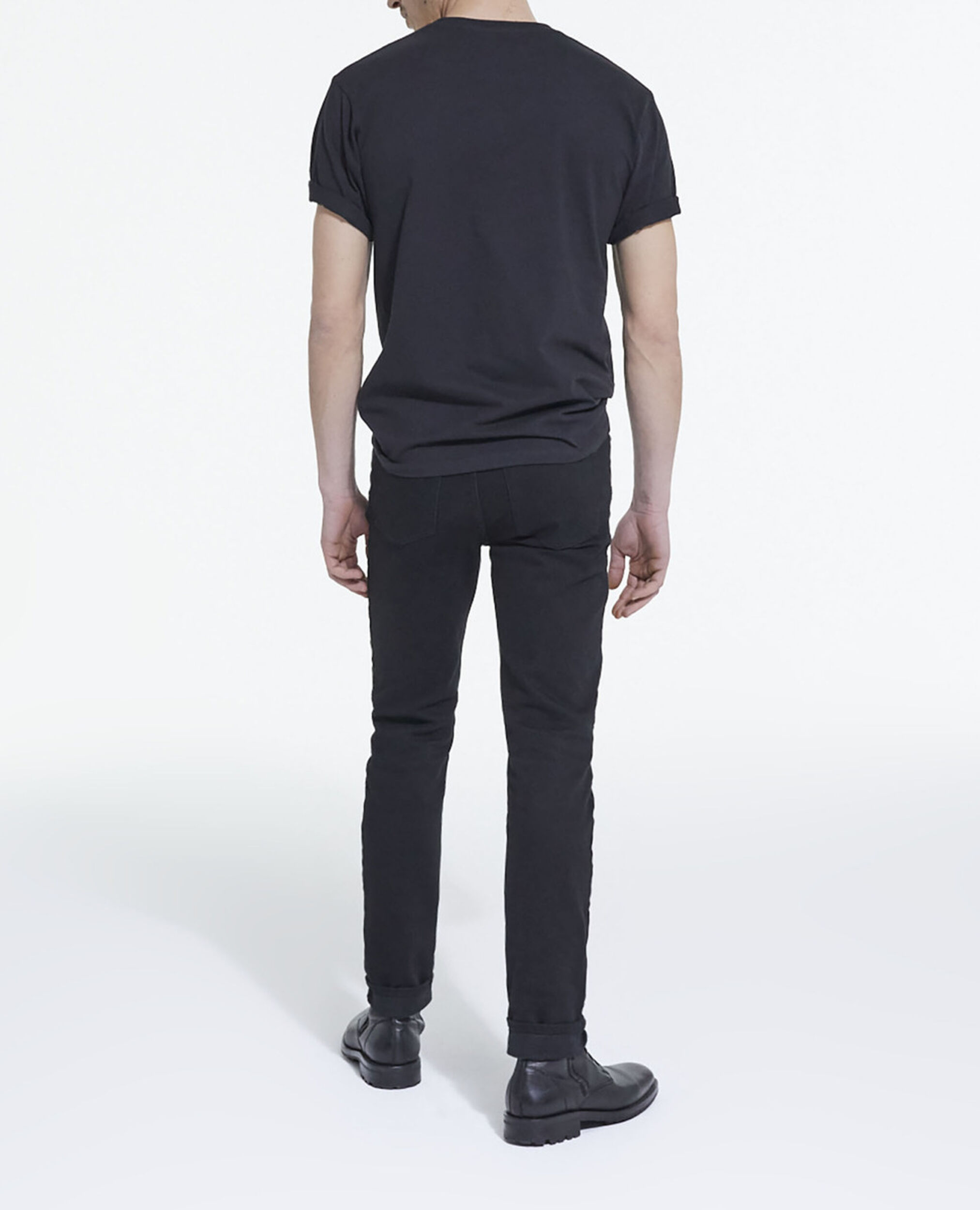 Black T-shirt, BLACK, hi-res image number null