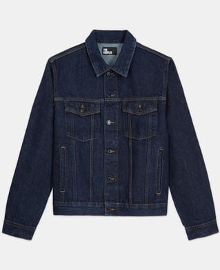 The Kooples HOMME BLUE BRUT blouson en jean bleu