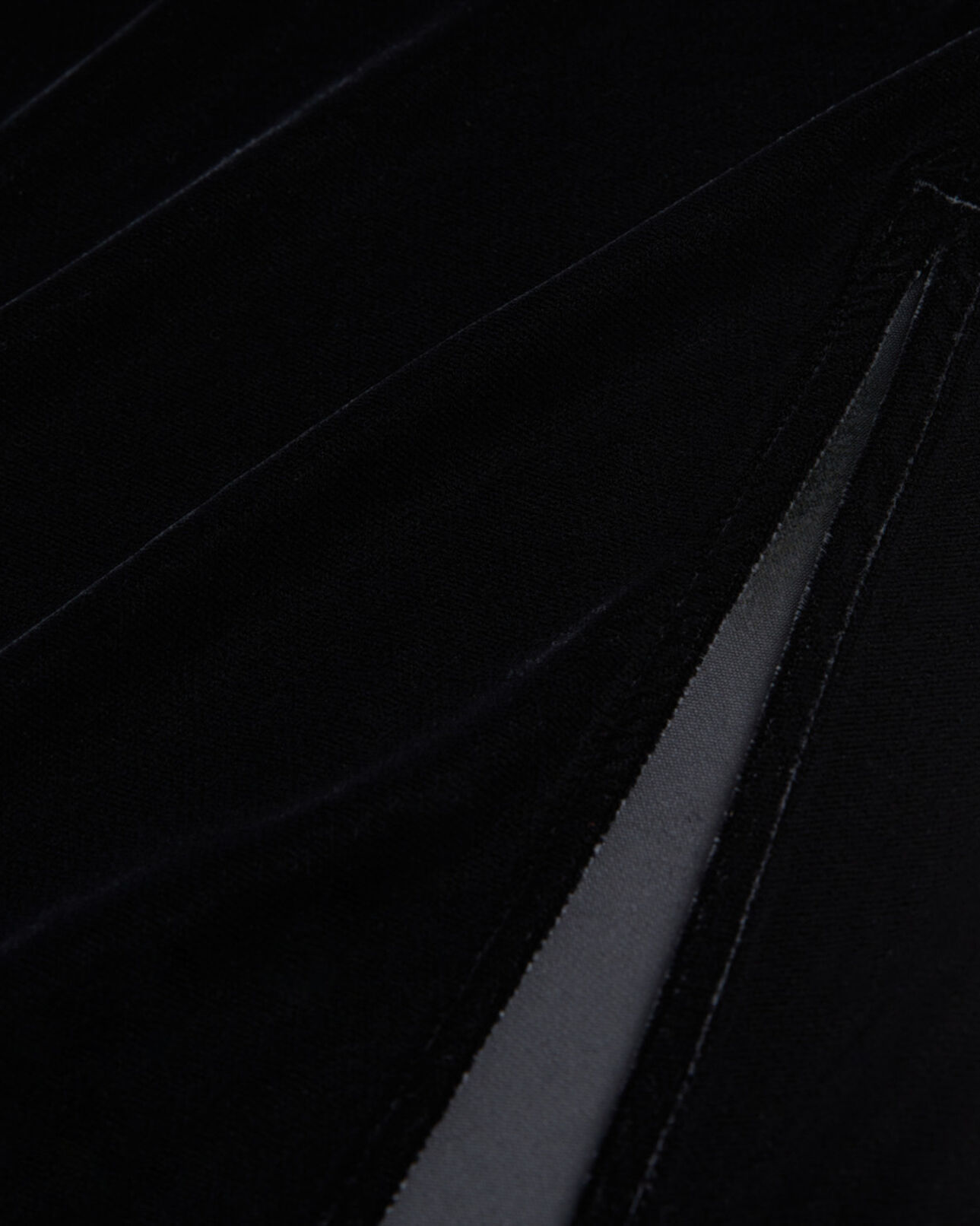 The Kooples FEMME BLACK jupe longue en velours noire