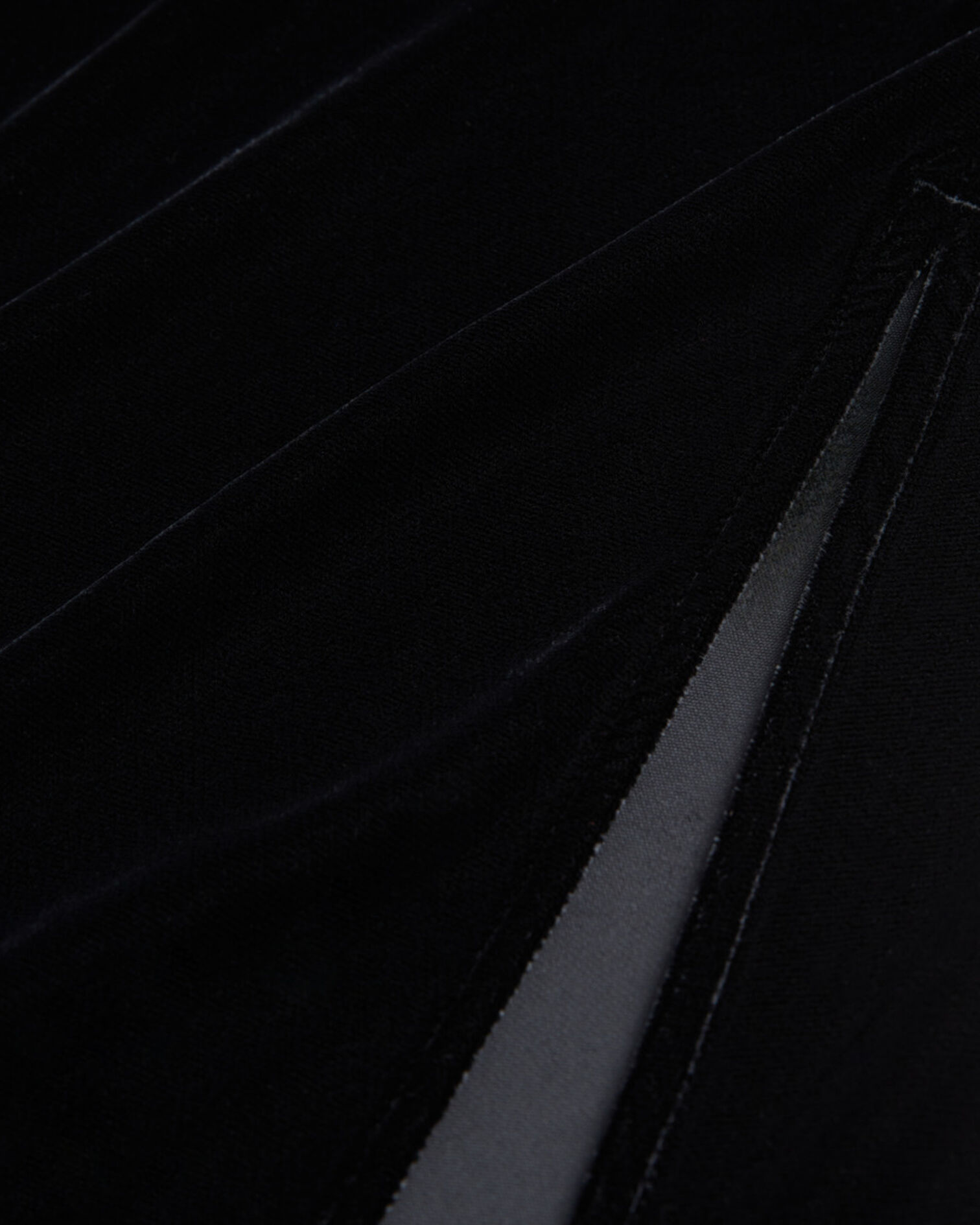 Jupe longue en velours noire, BLACK, hi-res image number null