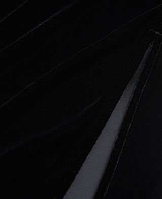 The Kooples F BLACK long black velvet skirt