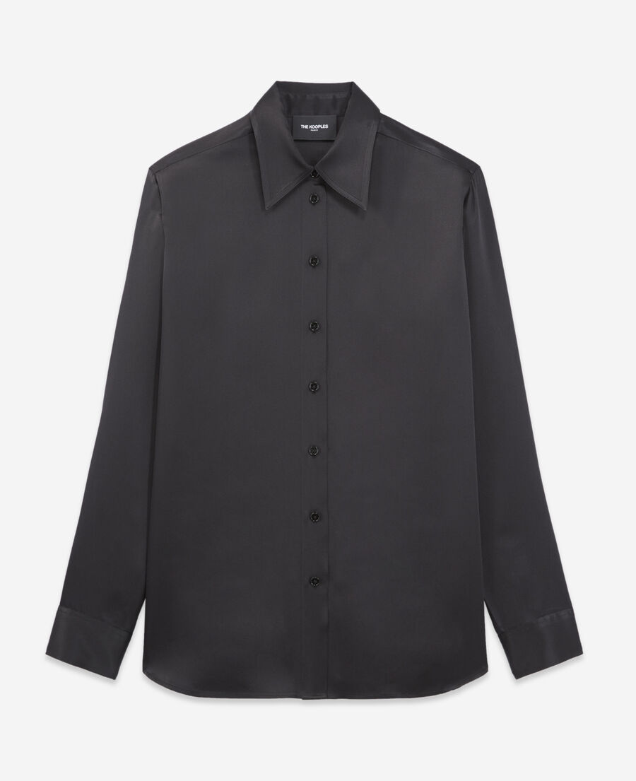 loose black shirt with large cuffs