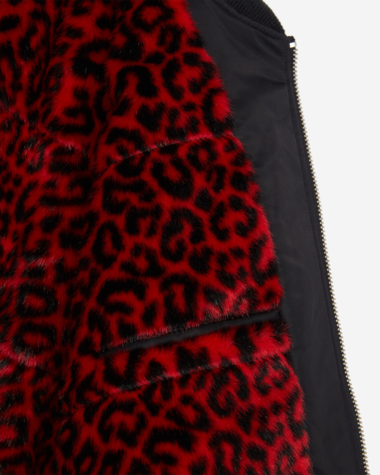 The Kooples FEMME BLACK blouson bombers noir broderie badge fleur de lys