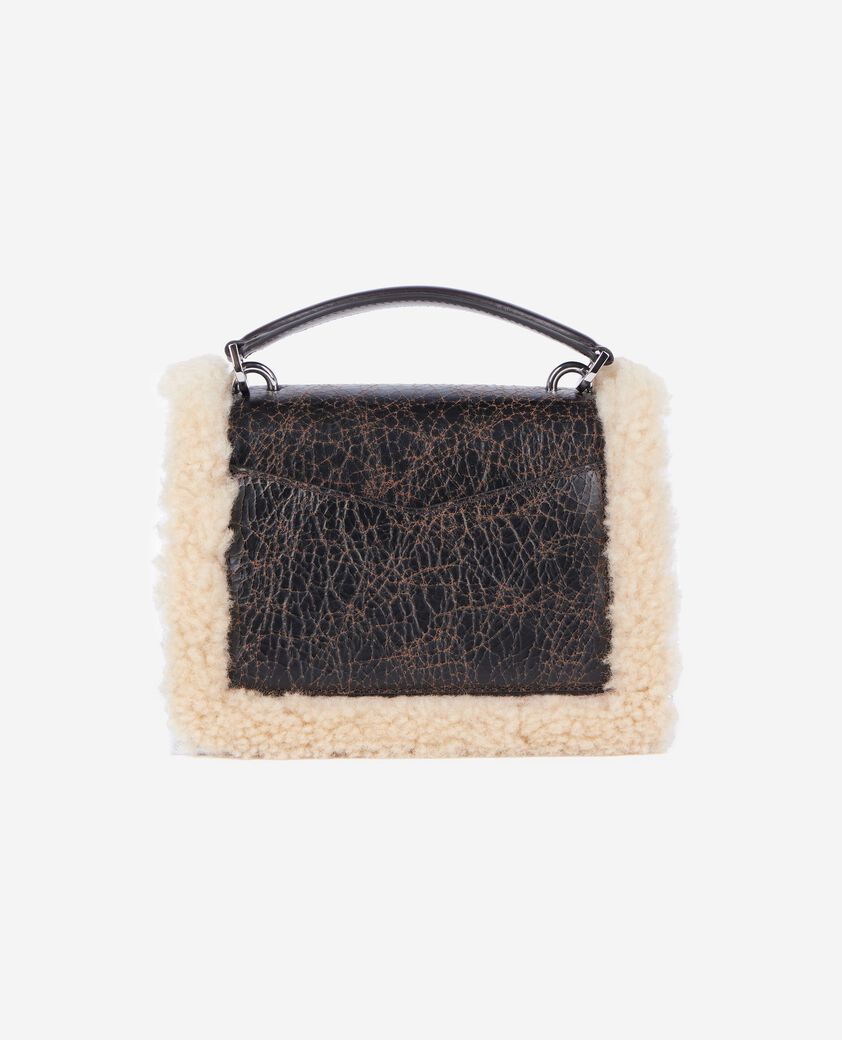 The Kooples WOMEN BROWN emily small brown leather bag