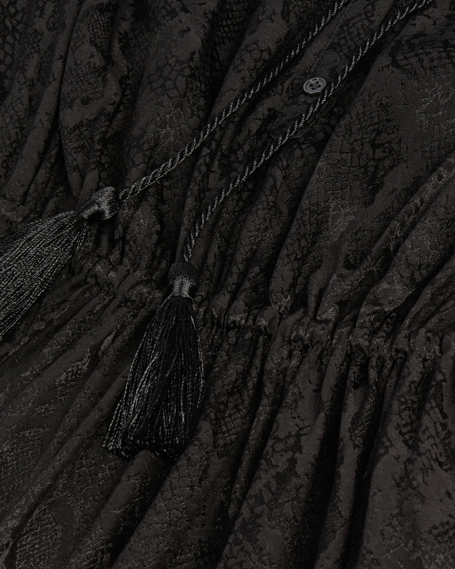 Langes, schwarzes Kleid mit Schlangen-Motiv, BLACK, hi-res image number null