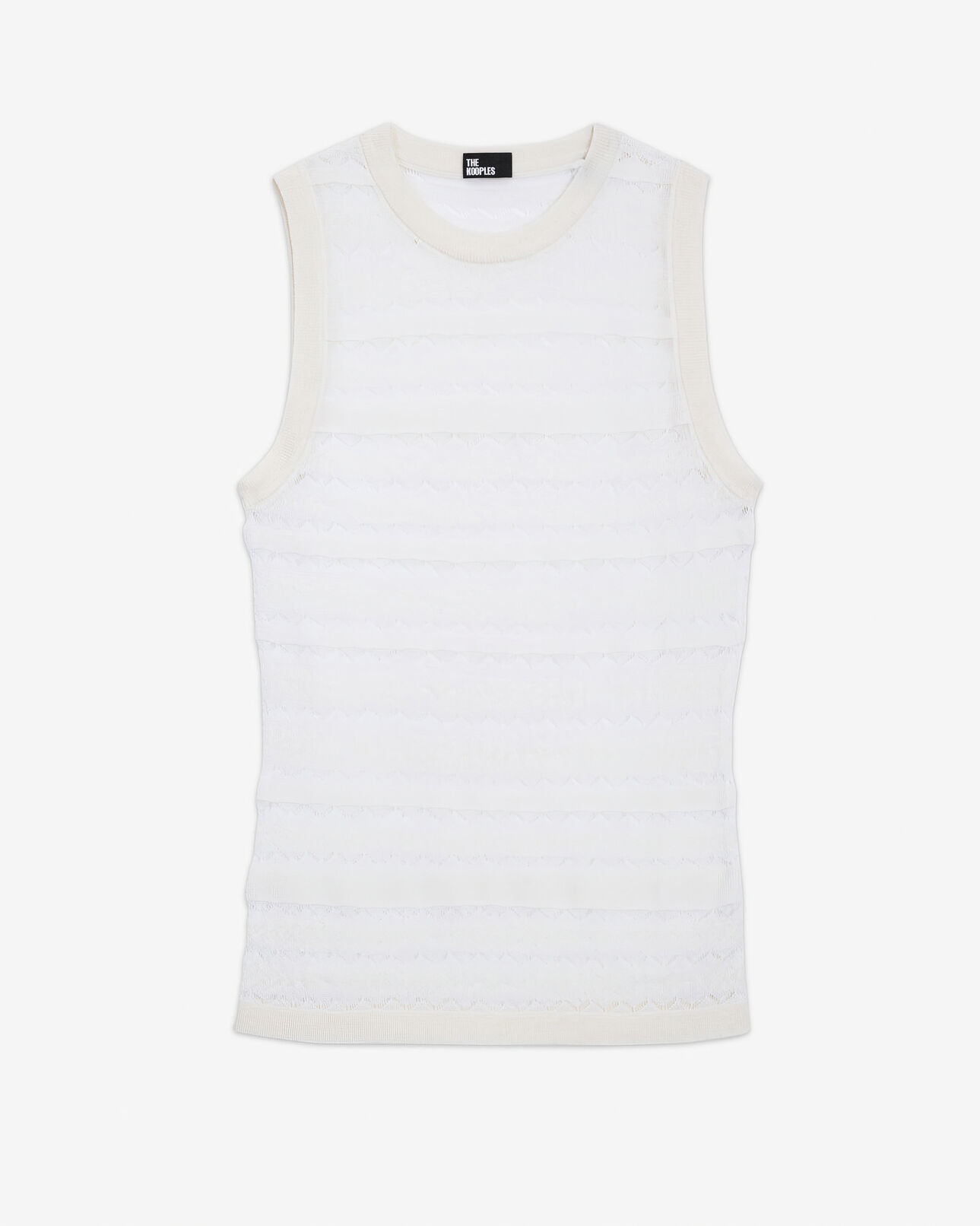 The Kooples MUJER LIGHT BEIGE top de lana beige