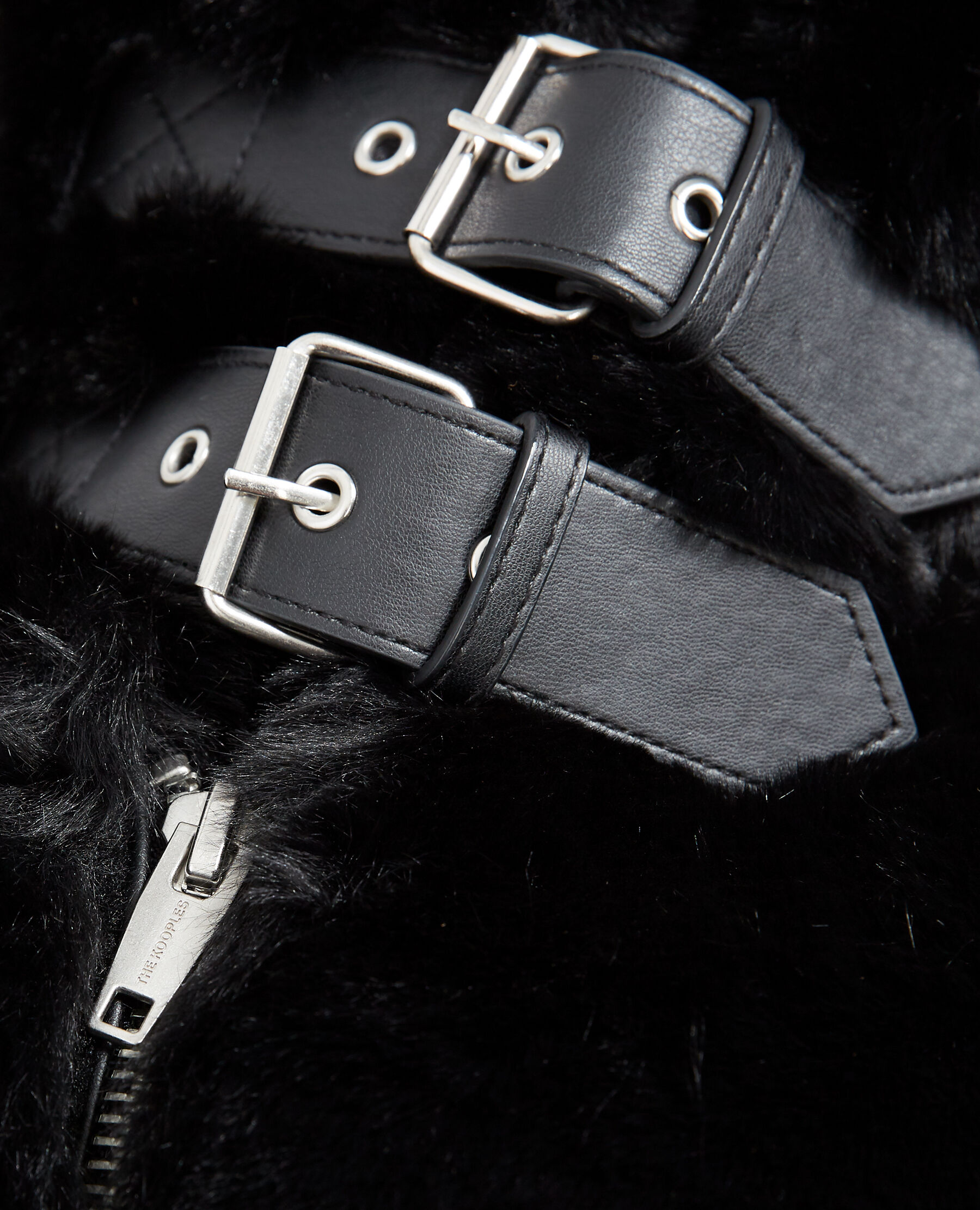 The kooples manteau outlet fausse fourrure