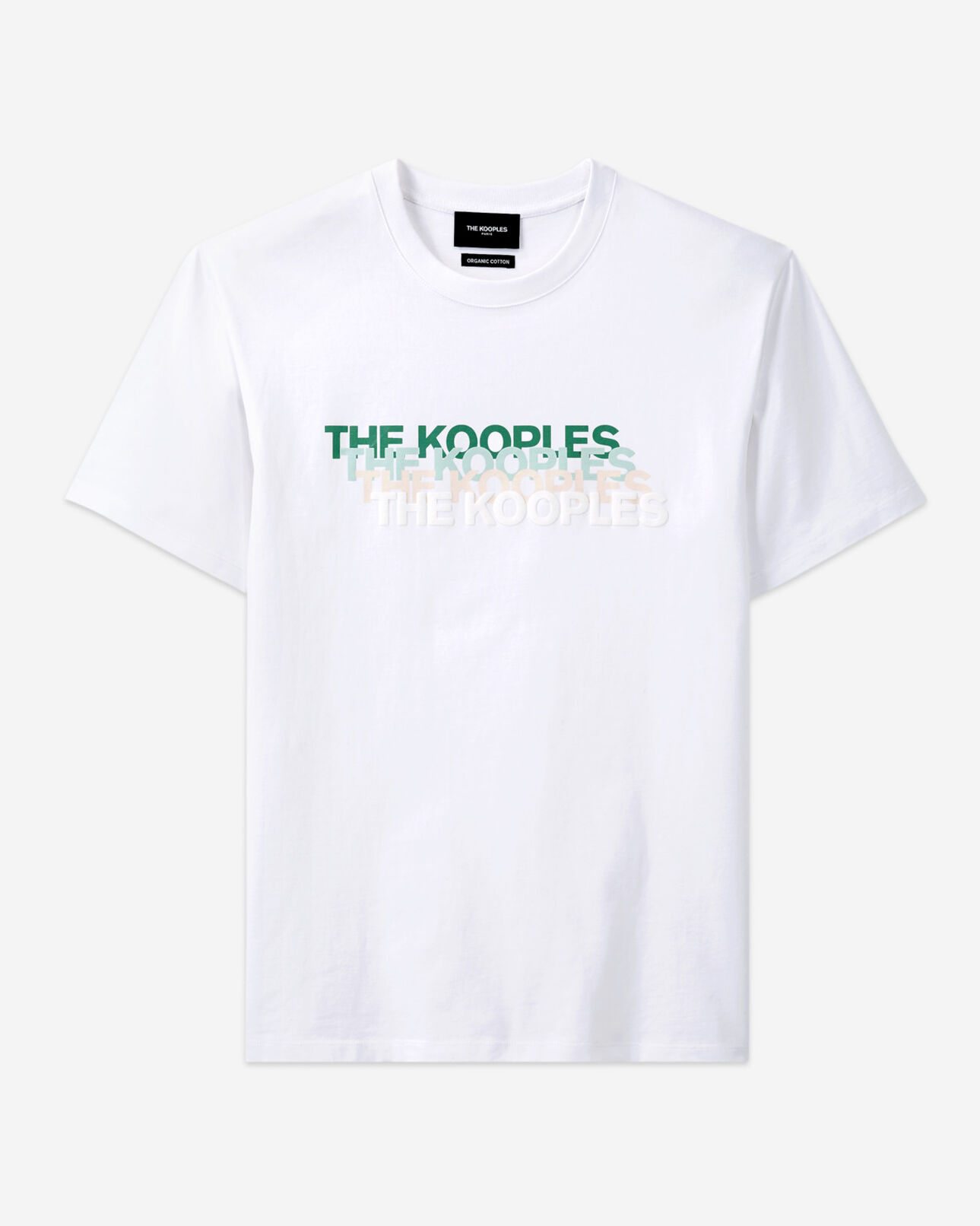 The Kooples MEN WHITE white t-shirt w/ contrasting the kooples logo
