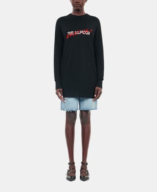 The Kooples FEMME BLACK RED OFF WHITE pull what is en laine noir