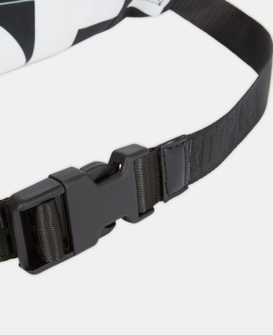 The Kooples MIXTA BLACK / WHITE riñonera logotipo the kooples