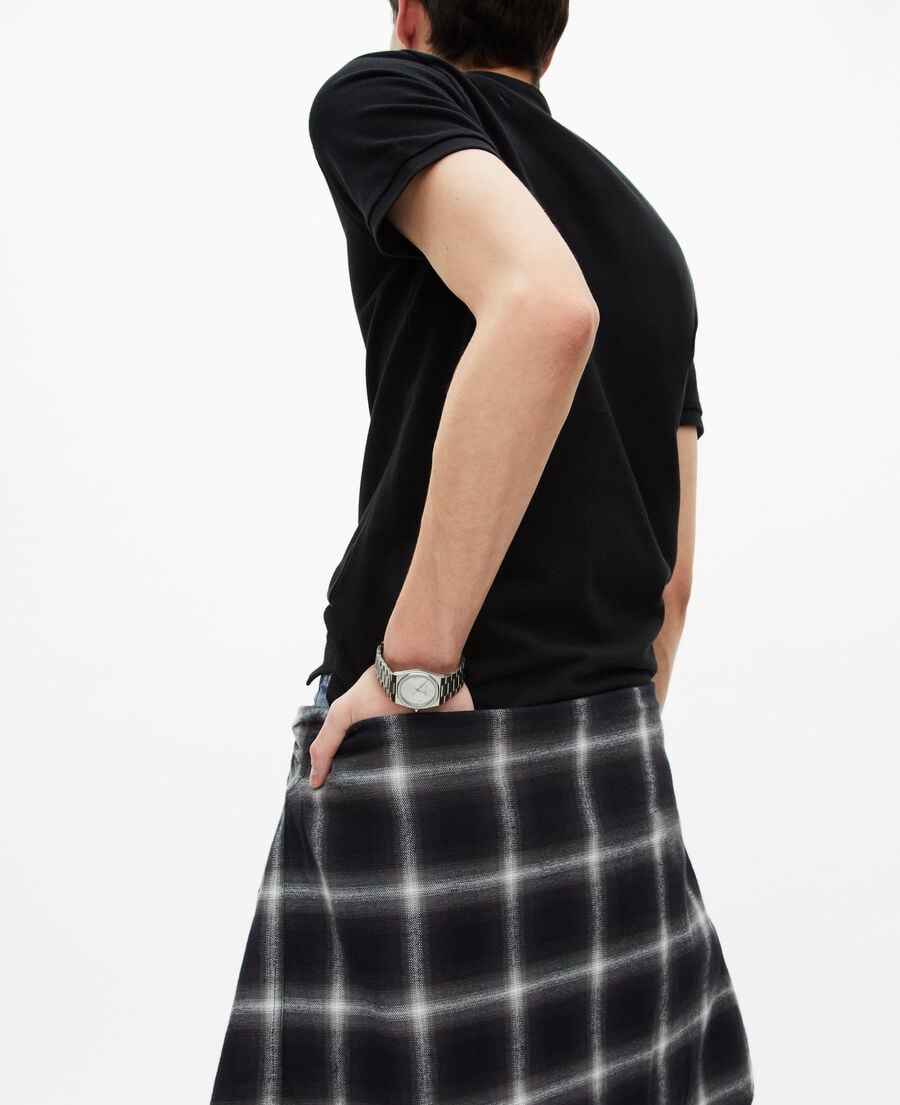 The Kooples MEN BLACK black cotton polo t-shirt