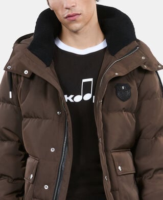 The Kooples HOMME BROWN doudoune blason marron
