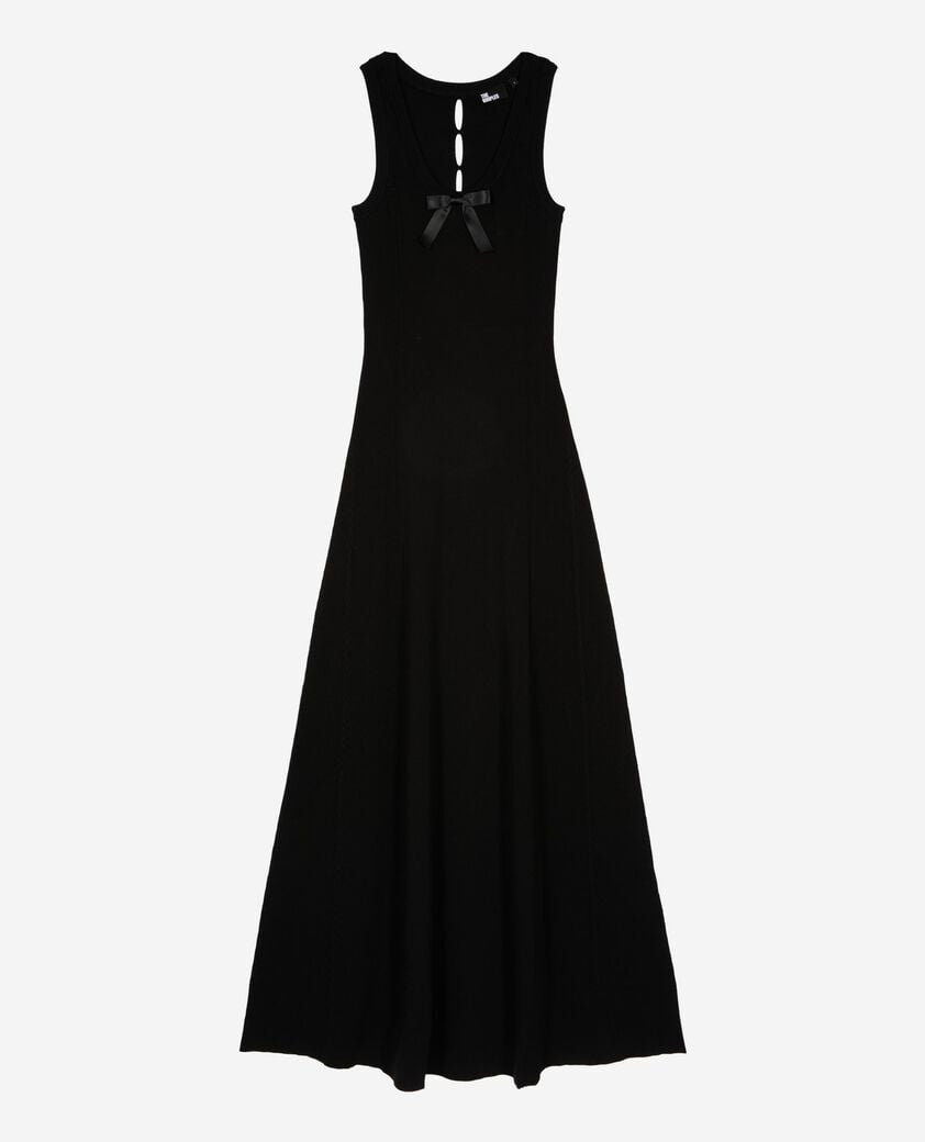 The Kooples F BLACK black mesh maxi dress