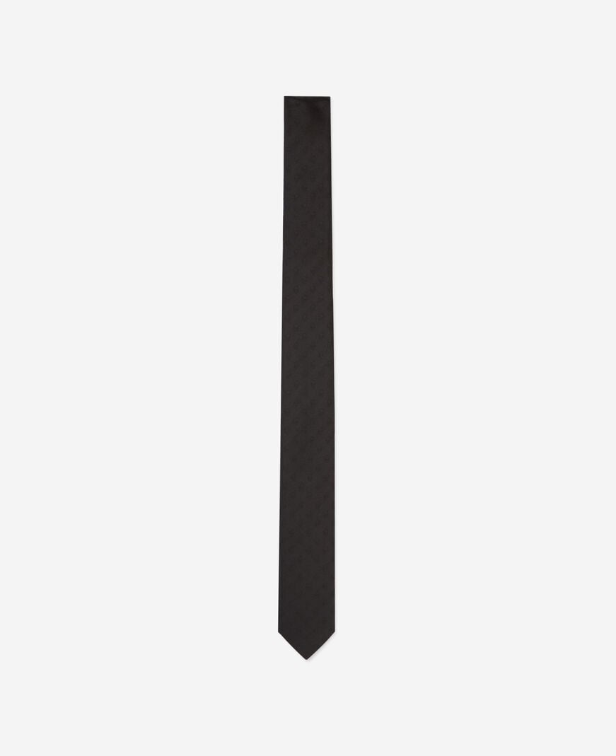 The Kooples HOMME BLACK cravate en soie noire