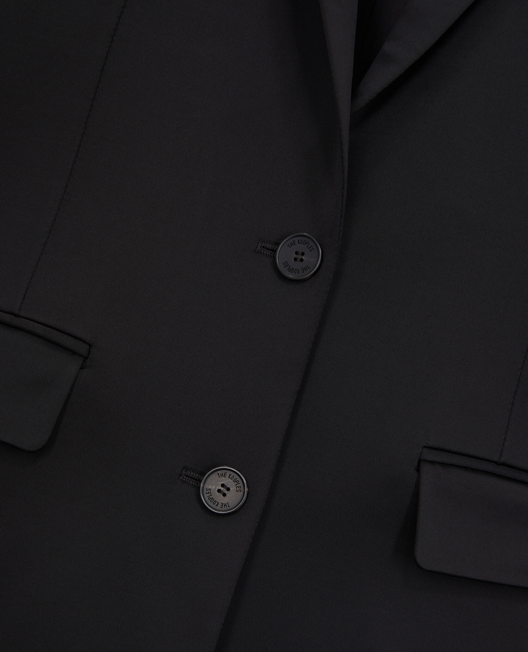 Veste tailleur noire satin e The Kooples France
