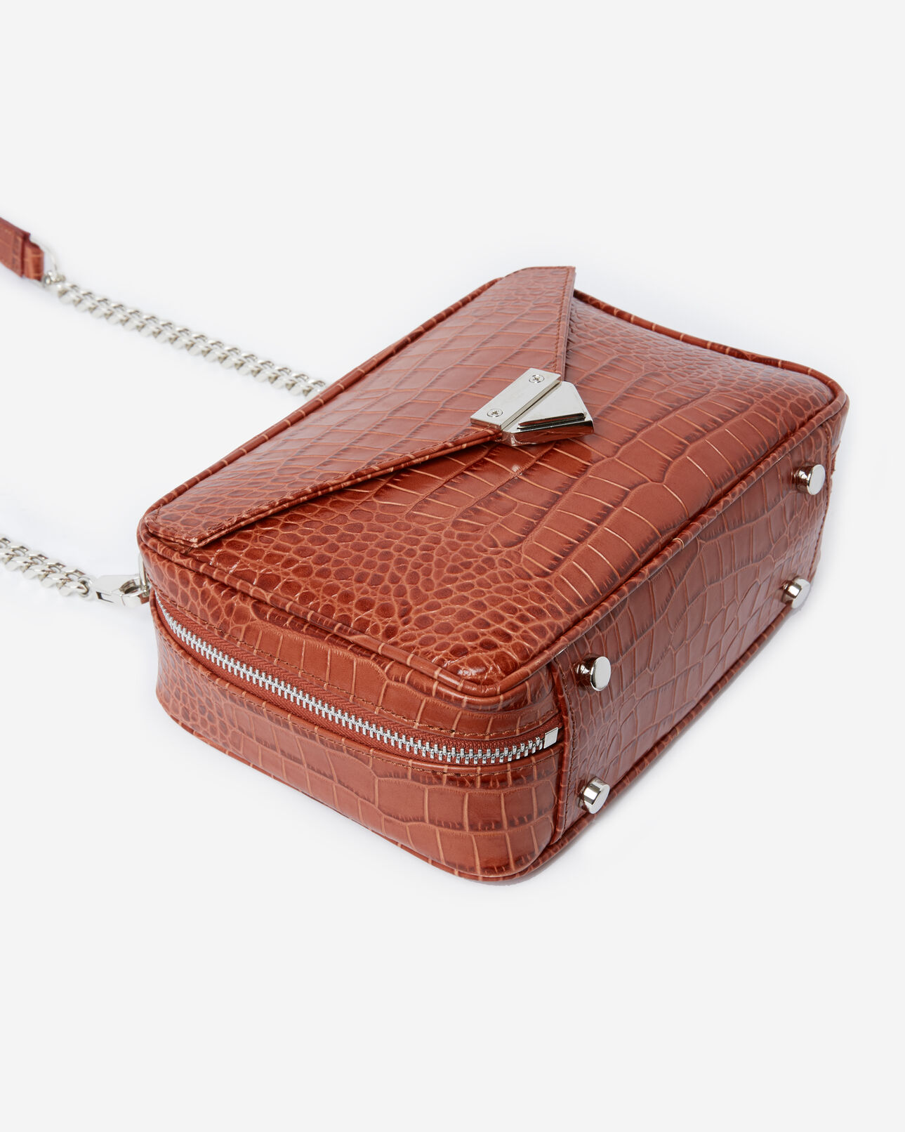 The Kooples WOMEN RED / ORANGE medium red barbara bag in leather