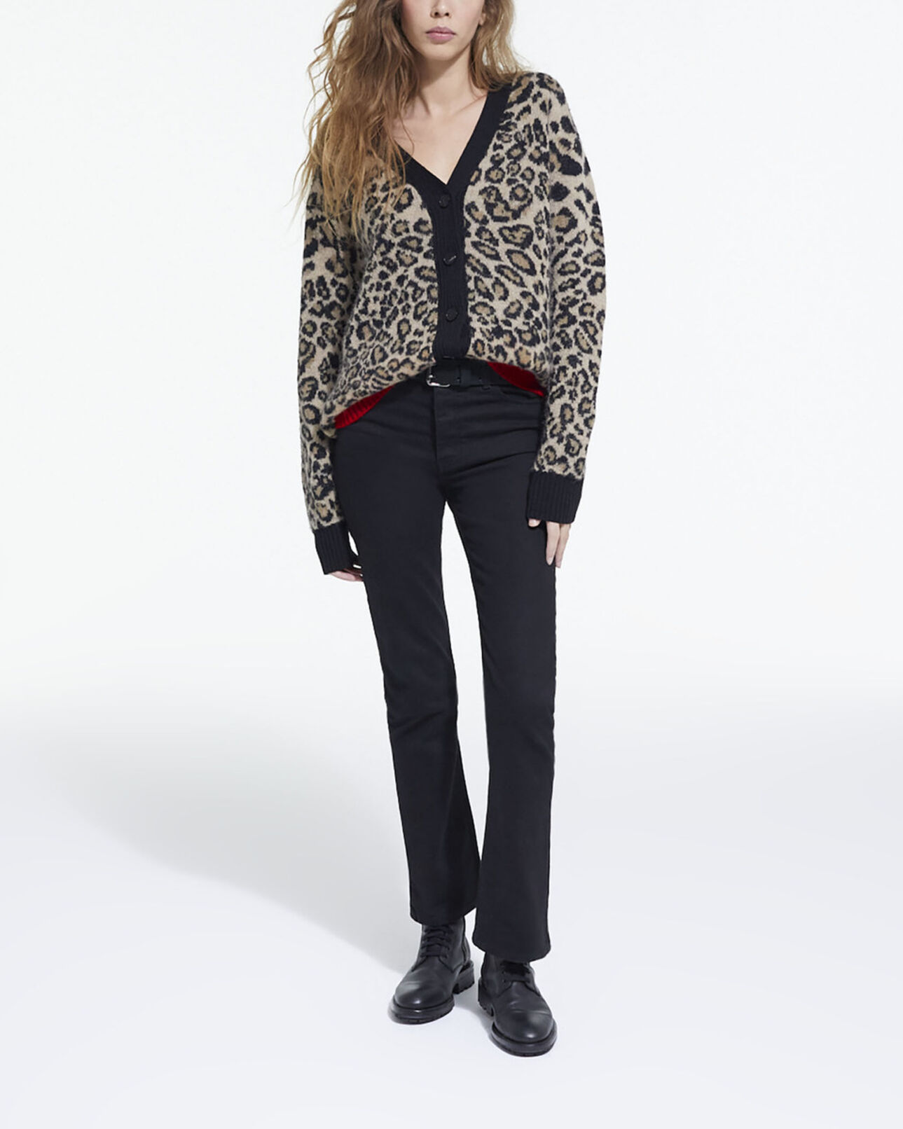 The Kooples WOMEN LEOPARD leopard print cardigan