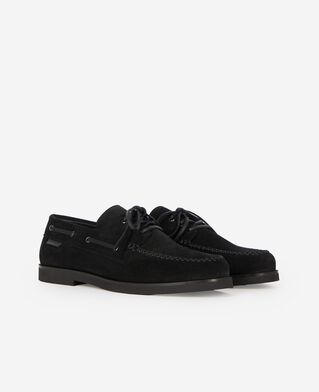 The Kooples MEN BLACK black suede loafers