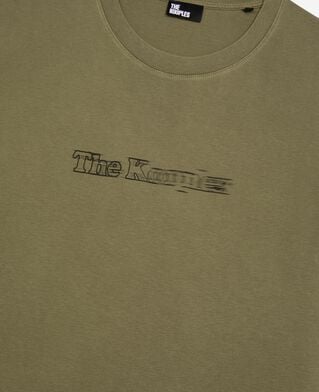 The Kooples H KAKI t-shirt with vintage khaki effect logo
