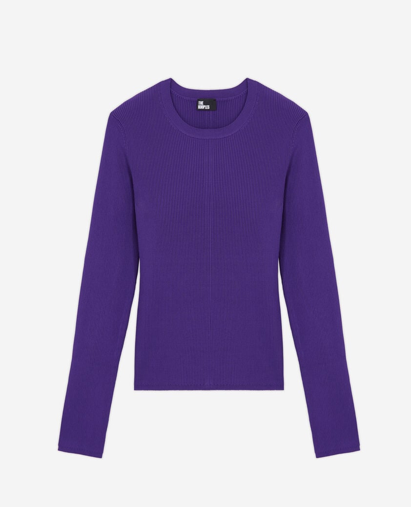 The Kooples WOMEN PURPLE purple slim-fit top