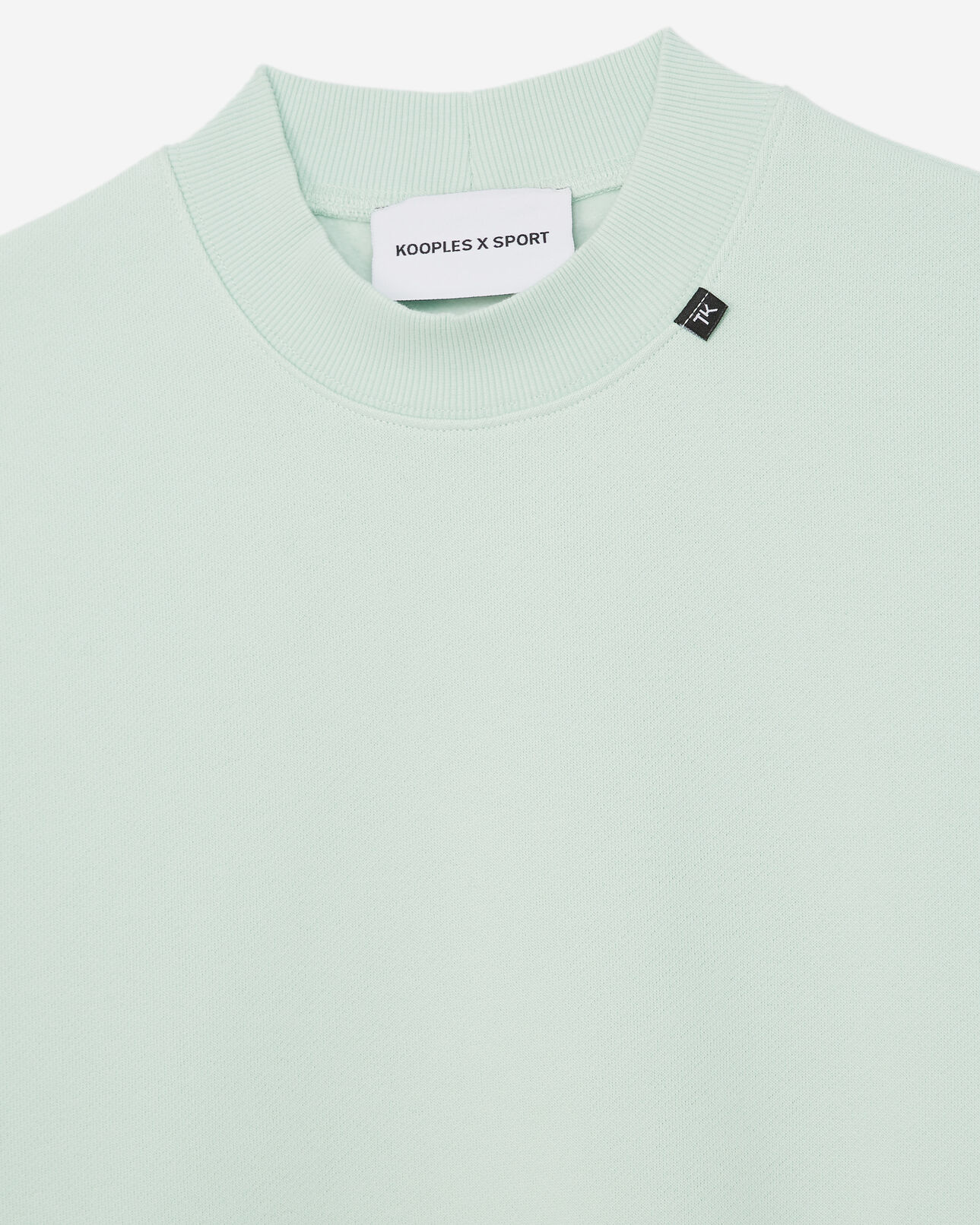 The Kooples WOMEN MINT green sweatshirt with embossed wavy logo
