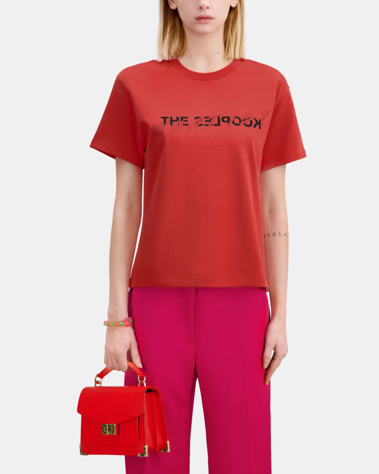 The Kooples MUJER RED BRIQUE camiseta what is roja