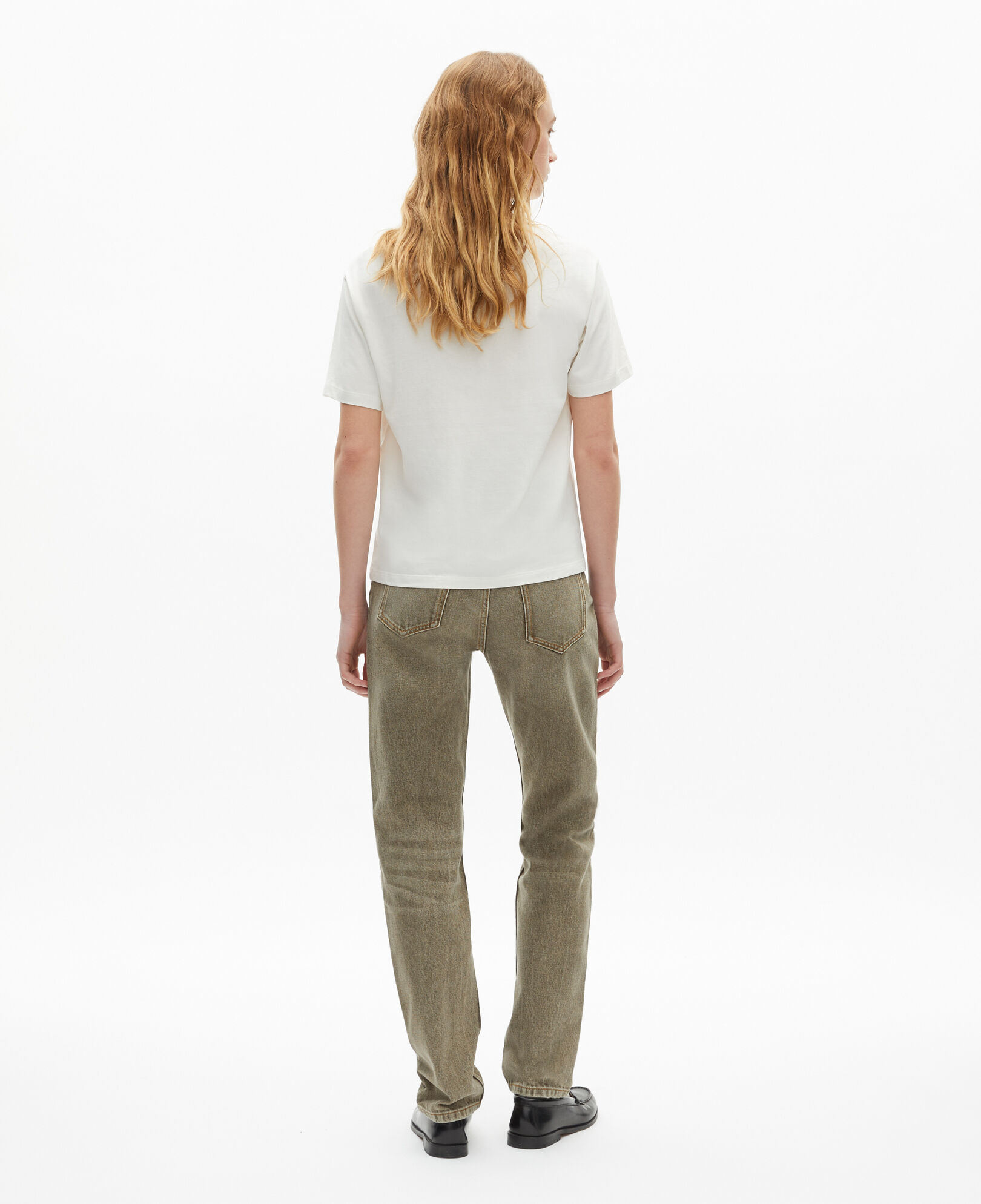 The Kooples WOMEN ECRU t-shirt with ecru screen printing