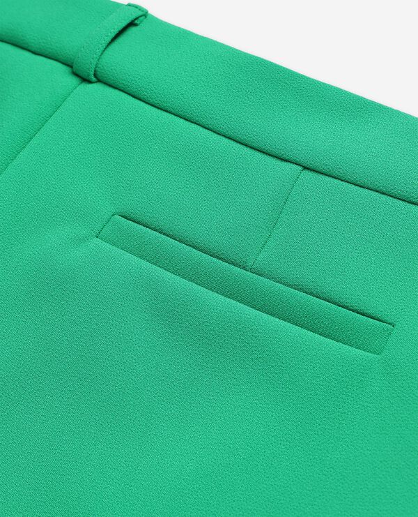 The Kooples FEMME GREEN short tailleur vert en crêpe