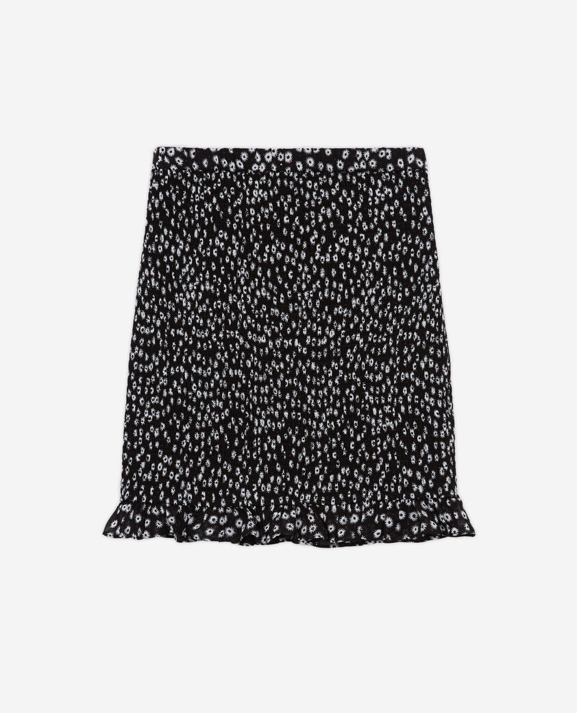 The Kooples DAMEN BLACK WHITE kurzer rock mit print