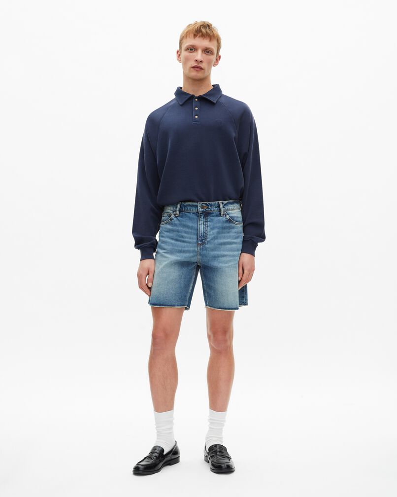 The Kooples HOMME BABY BLUE bermuda en denim bleu