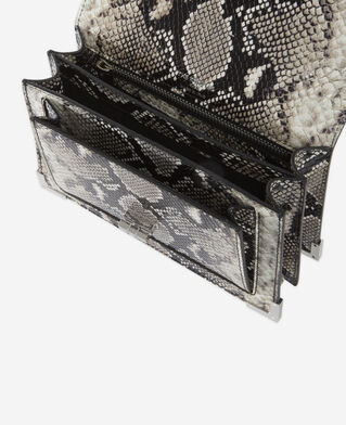 The Kooples FEMME BLACK WHITE sac emily small en cuir noir et blanc