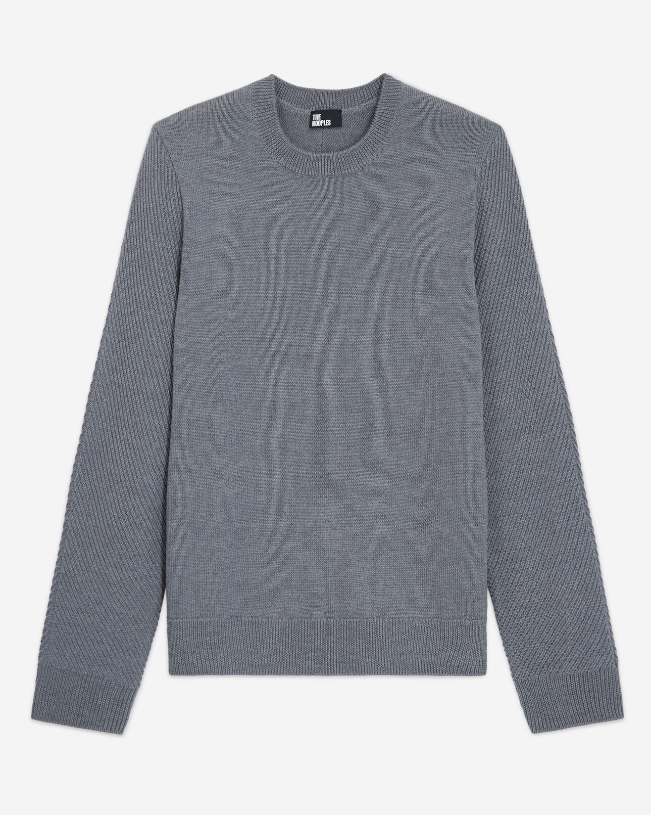 The Kooples HOMBRE MIDDLE GREY jersey lana gris